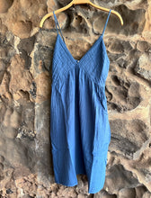 Load image into Gallery viewer, Joni Cotton Gauze Dress in Dusty Blue
