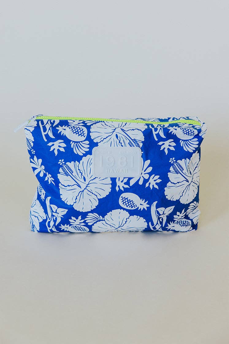 Wings Hawaii - Adventure Pouch - Large: Vintage Aloha - Blue