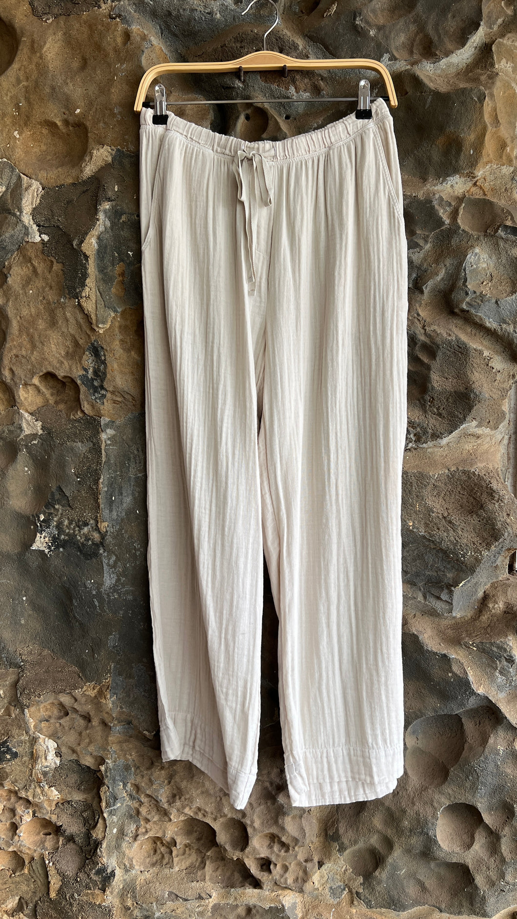 Franny Cotton Gauze Pant in Sandsrone