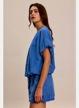 Load image into Gallery viewer, Vitta Silk Voile Top in Lapis
