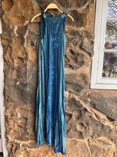 Load image into Gallery viewer, Long Trap Dress in Marble Neela Blue
