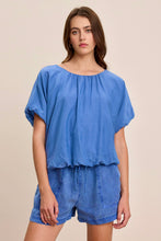 Load image into Gallery viewer, Vitta Silk Voile Top in Lapis
