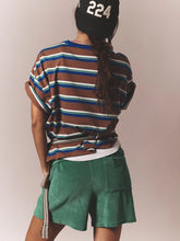 Load image into Gallery viewer, Paulina Striped Tee in Mocha
