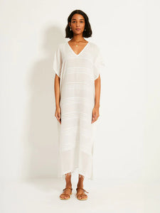 Abira Caftan Classic in White