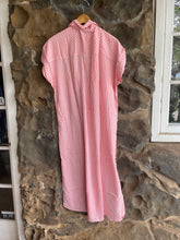 Load image into Gallery viewer, Drift Shirt Dress in Guava Fish Print
