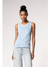 Load image into Gallery viewer, Hand Painted Cotton Tank Top in Water
