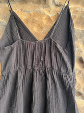 Load image into Gallery viewer, Joni Cotton Gauze Dress in Black
