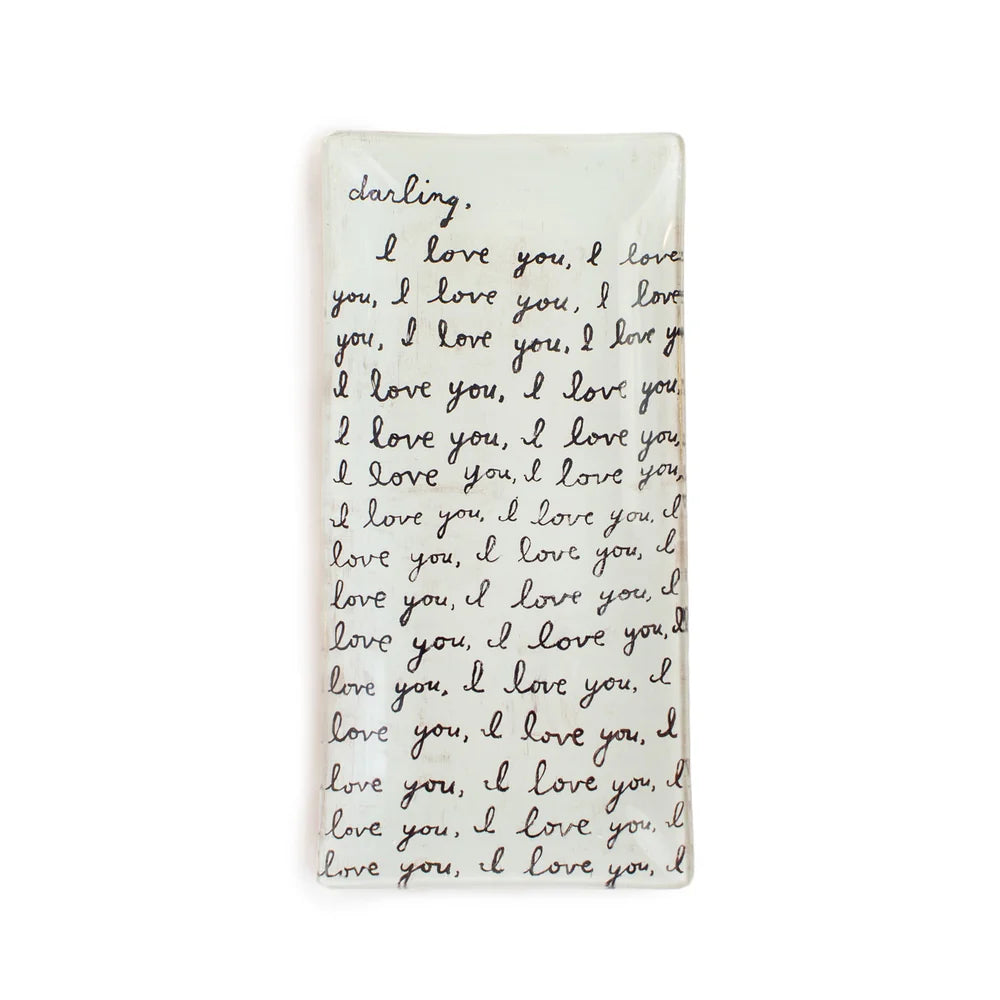 Small Rectangle Decoupage Plate - Assorted Set of 10