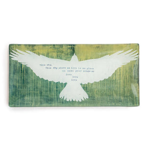 Small Rectangle Decoupage Plate - Assorted Set of 10