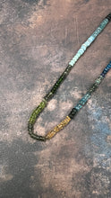 Load image into Gallery viewer, Short Rainbow Necklace in Blues &amp; Greens
