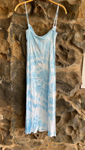 Load image into Gallery viewer, Silky Dress in Blue Tie Dye
