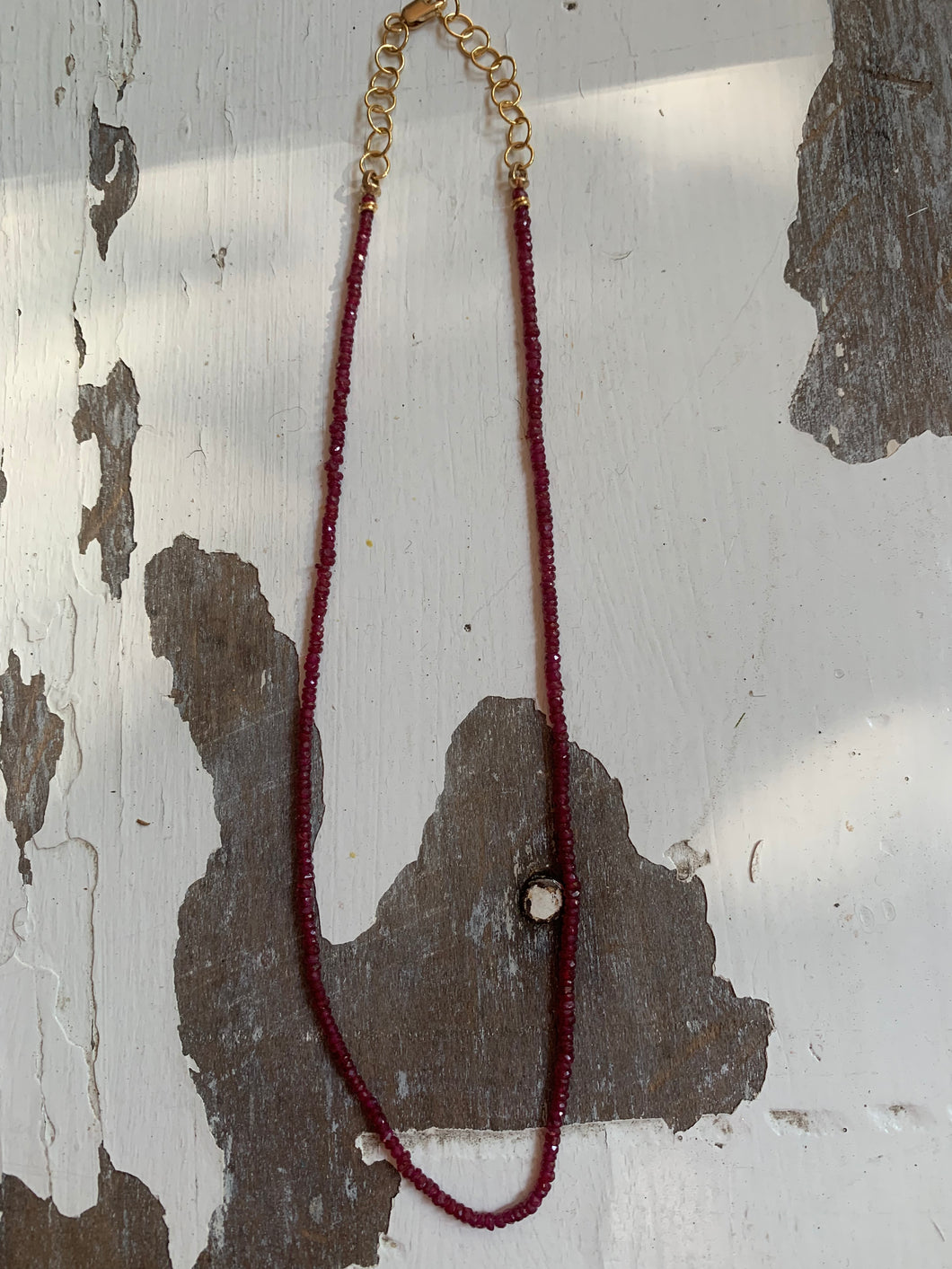 Short Ruby Necklace