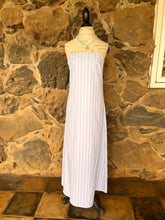 Load image into Gallery viewer, Aubrey Dress in Blue Cotton Stripe
