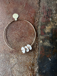 JH4 14k Gold Filled Bangle with Shell