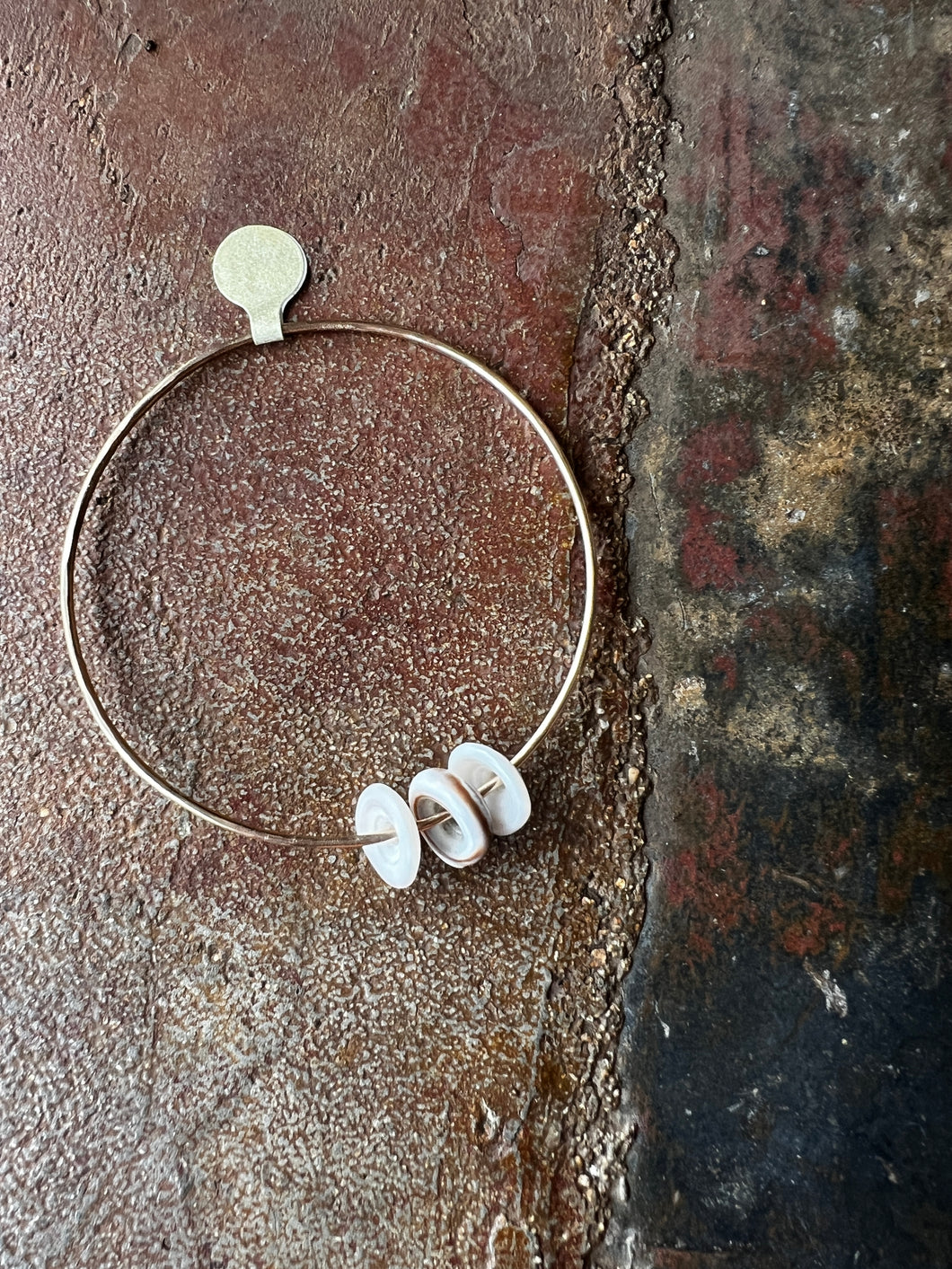 JH4 14k Gold Filled Bangle with Shell