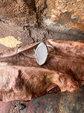 Load image into Gallery viewer, Hand Made Ring with Elliptical Druzy Stone, Size 7 3/4
