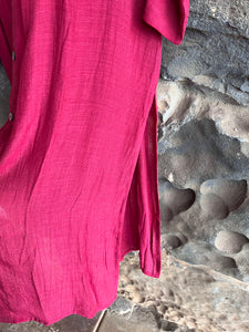Swan Dress/Tunic in Maroon
