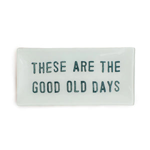 Small Rectangle Decoupage Plate - Assorted Set of 10
