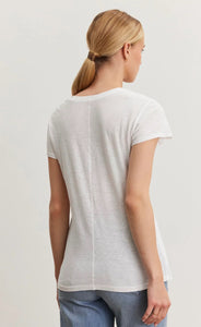 Odelia S/S Crew Neck Tee in White