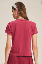 Load image into Gallery viewer, Sierra Crew Neck Tee in Magenta

