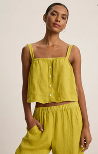 Quin Linen Strap Tank Top