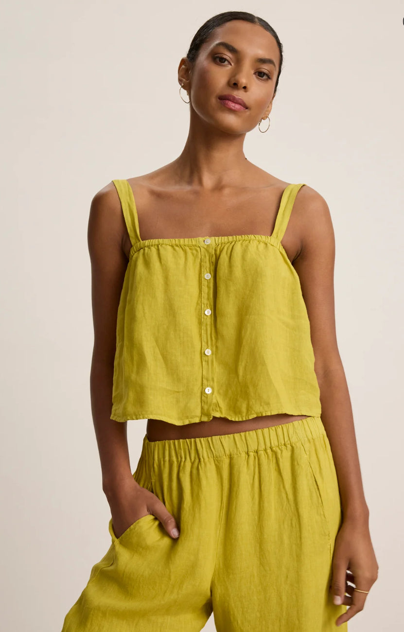 Quin Linen Strap Tank Top