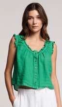 Load image into Gallery viewer, Tana Linen Top in Shamrock
