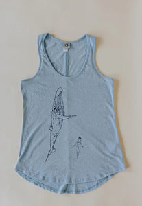 Whale Dance Tank in Stone Blue