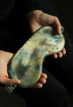 Load image into Gallery viewer, Silk Sleep Mask and Scrunchie Set in Seascape
