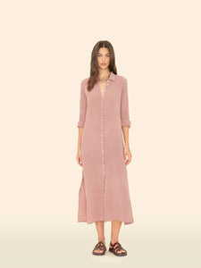 Boden Dress in Dusty Rose Gauze