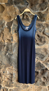 Verona Midi Dress in Navy Cast