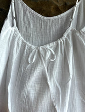Load image into Gallery viewer, Cotton Cami Tie Back Dress in White
