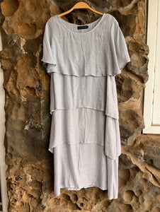 Hulsey Dress in Light Grey