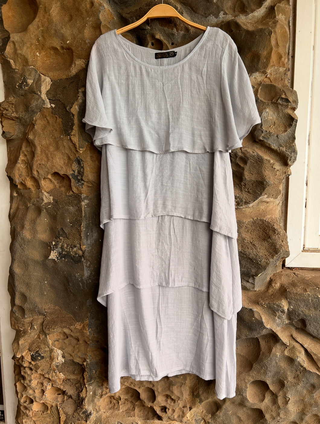Hulsey Dress in Light Grey