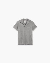 Load image into Gallery viewer, Grey Melange Polo Terry Shirt
