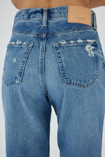 Load image into Gallery viewer, Peccole Wide Straight Jean in Dark Blue
