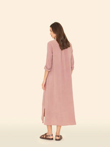 Boden Dress in Dusty Rose Gauze