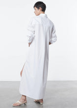 Load image into Gallery viewer, Poplin Shirtdress in White
