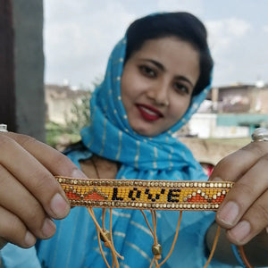 Taj LOVE Bracelet in Saffron