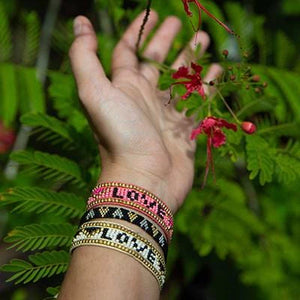 Taj LOVE Bracelet in Pink and Black