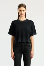 Load image into Gallery viewer, Tokyo Crop Tee in Vintage Black
