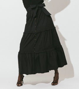 Ursula Ankle Skirt in Black