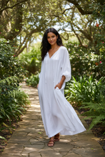 Load image into Gallery viewer, Trudy Dress in Cotton Gauze White
