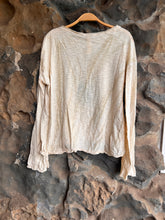 Load image into Gallery viewer, Trap Tee with Long Flare Sleeve in Marble Oat
