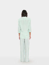 Load image into Gallery viewer, Joseph Pant in Blue Moss Stripe
