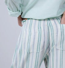 Load image into Gallery viewer, Joseph Pant in Blue Moss Stripe
