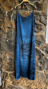 Work of Art Long Silk Dress in N/Fiume