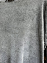 Load image into Gallery viewer, Boat Neck Long Sleeve Tee Shirt with Dirty Effect in Ghiaccio
