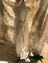 Load image into Gallery viewer, Péro Gingham Cotton Silk Lace Dress

