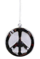 Peace Ornament in Silver